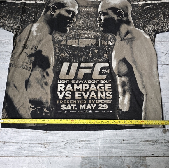 UFC 114 Rampage VS Evans T Shirt 2010 Size XXXL - Picture 12 of 14